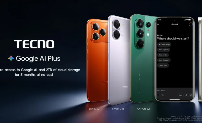 TECNO Users Can Now Get 3 Months of Google AI Plus at No Cost on Eligible Devices 